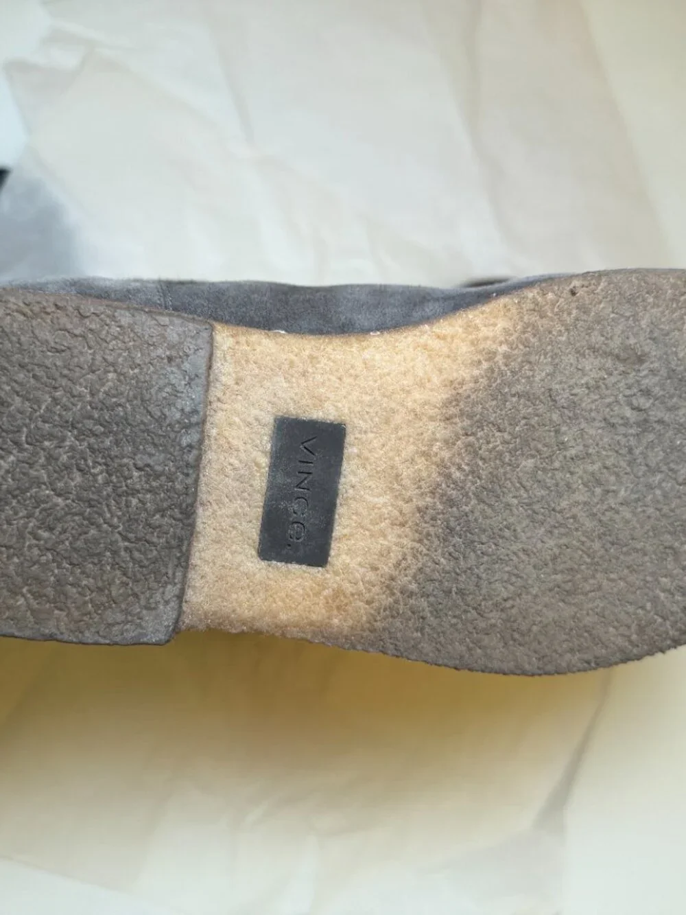 Vince Mens Gray Suede Chelsea